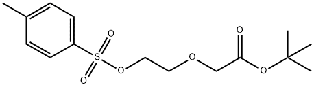 2-(2-(对甲苯磺酰氧基)乙氧基)乙酸叔丁酯, 1643957-24-7, 结构式