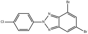 4,6-dibromo-2-(4-chlorophenyl)- 2H-Benzotriazole Structure