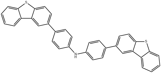 双(4-(2-二苯并噻吩)苯基)胺, 1663462-73-4, 结构式
