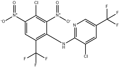 2-Pyridinamine, 3-chloro-N-[3-chloro-2,4-dinitro-6-(trifluoromethyl)phenyl]-5-(trifluoromethyl)- Structure