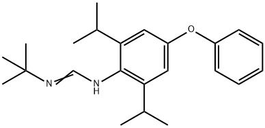DIAFENTHIURON METHANEIMIDAMIDE 1-TERT-BUTYL-3-(2,6-DIISOPROPYL-4-PHENOXYPHENYL)METHANEIMIDAMIDE 结构式