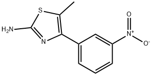 2-Thiazolamine, 5-methyl-4-(3-nitrophenyl)- Structure