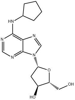 2'-Deoxy-N6-cyclopentyladenosine Structure
