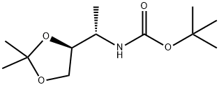 Carbamic acid, N-[(1S)-1-[(4S)-2,2-dimethyl-1,3-dioxolan-4-yl]ethyl]-, 1,1-dimethylethyl ester
