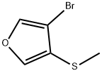 Furan, 3-bromo-4-(methylthio)- Struktur