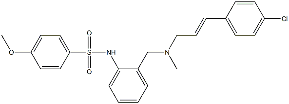 176708-42-2 N-[2-[[[(E)-3-(4-CHLOROPHENYL)PROP-2-ENYL]-METHYLAMINO]METHYL]PHENYL]-4-METHOXYBENZENESULFONAMIDE