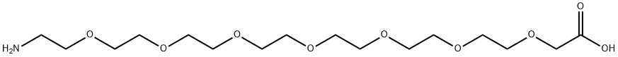 NH2-PEG8-COOH 化学構造式