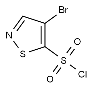 5-Isothiazolesulfonyl chloride, 4-bromo- Structure