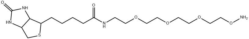 Biotin-PEG3-oxyamine Structure