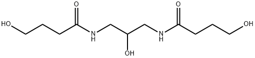Butanamide, N,N'-(2-hydroxy-1,3-propanediyl)bis[4-hydroxy- 化学構造式