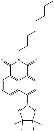1H-Benz[de]isoquinoline-1,3(2H)-dione, 2-octyl-6-(4,4,5,5-tetramethyl-1,3,2-dioxaborolan-2-yl)-, 1789738-65-3, 结构式