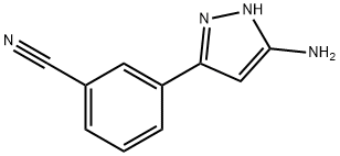 3-(5-Amino-1H-pyrazol-3-yl)benzonitrile Structure