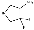 3-Pyrrolidinamine, 4,4-difluoro- 结构式