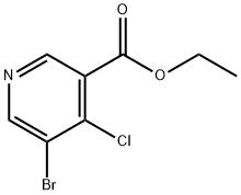 3-Pyridinecarboxylic acid, 5-bromo-4-chloro-, ethyl ester Structure
