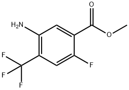 Benzoic acid, 5-amino-2-fluoro-4-(trifluoromethyl)-, methyl ester Structure