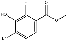 4-溴-2-氟-3-羟基苯甲酸甲酯, 1807041-95-7, 结构式