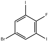 Benzene, 5-bromo-2-fluoro-1,3-diiodo- 结构式