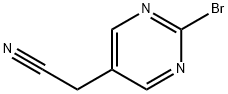 5-Pyrimidineacetonitrile, 2-bromo- Structure
