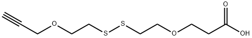 Propargyl-PEG1-SS-PEG1-acid Structure