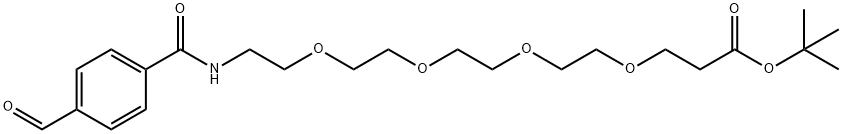 Ald-Ph-PEG4-t-butyl ester Struktur