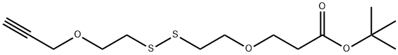 PROPARGYL-PEG1-SS-PEG1-T-BUTYL ESTER,1807518-78-0,结构式