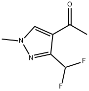 1-(3-(difluoromethyl)-1-methyl-1H-pyrazol-4-yl)ethanone, 1814920-62-1, 结构式