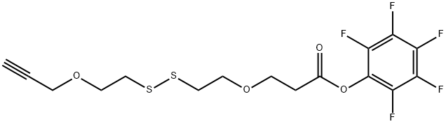 PROPARGYL-PEG1-SS-PEG1-PFP ESTER,1817735-30-0,结构式