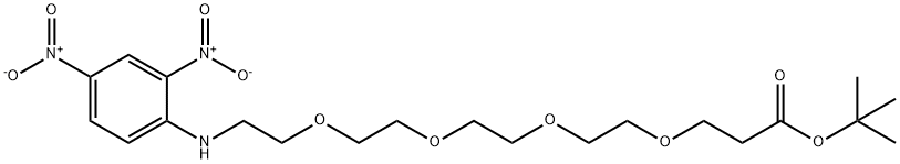 2,4-二硝基苯胺-四聚乙二醇-丙酸叔丁酯 结构式