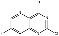 2,4-dichloro-7-fluoropyrido[3,2-d]pyrimidine Struktur