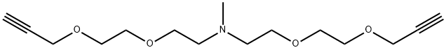 N-Me-N-(PEG2-propargyl)2 结构式