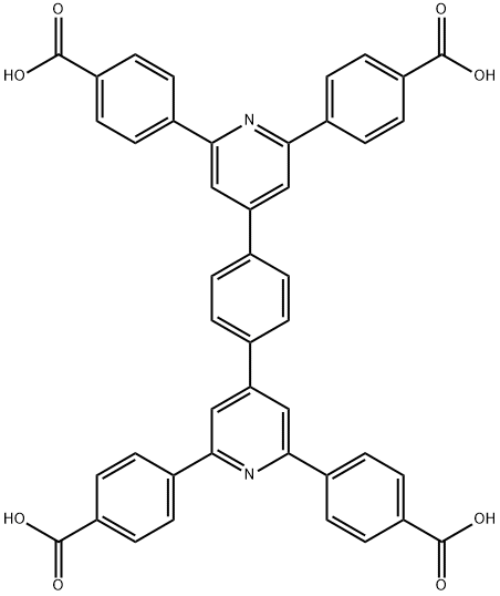 BENZOIC ACID,4,4',4'',4'''-(1,4-PHENYLENEDI-4,2,6-PYRIDINETRIYL)TETRAKIS- 结构式