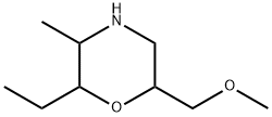 Morpholine, 2-ethyl-6-(methoxymethyl)-3-methyl- Struktur
