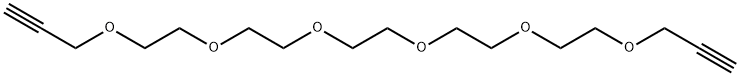 Bis-propargyl-PEG6 Structure