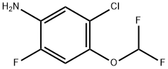 5-氯-4-(二氟甲氧基)-2-氟苯胺,1857091-13-4,结构式