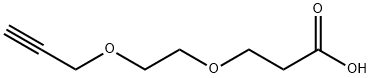 Propargyl-PEG2-acid Struktur