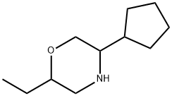 Morpholine, 5-cyclopentyl-2-ethyl- 化学構造式
