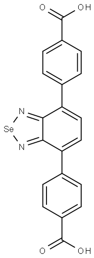 4,4′-(苯并[c][1,2,5]硒二唑-4,7-二基)二苯甲酸 结构式