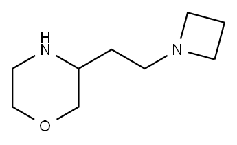 Morpholine, 3-[2-(1-azetidinyl)ethyl]- Struktur