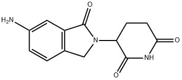 3-(6-Amino-1-oxo-isoindolin-2-yl)piperidine-2,6-dione Structure