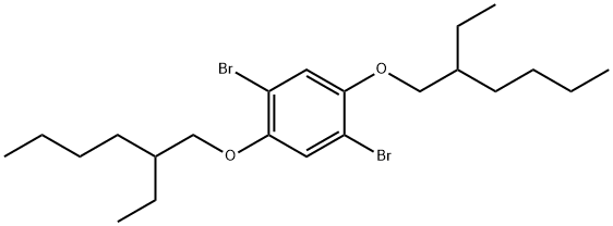 Benzene, 1,4-dibromo-2,5-bis[(2-ethylhexyl)oxy]-,191867-85-3,结构式