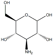 3-氨基-3-脱氧-D-吡喃葡萄糖 结构式