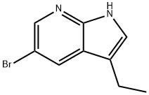 5-溴-3-乙基-1H-吡咯并[2,3-B]吡啶 结构式