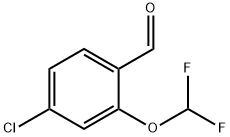 Benzaldehyde, 4-chloro-2-(difluoromethoxy)- Struktur