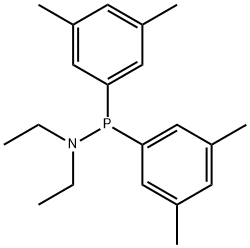 Phosphinous amide, P,P-bis(3,5-dimethylphenyl)-N,N-diethyl- 化学構造式