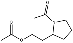 Ethanone, 1-[2-[2-(acetyloxy)ethyl]-1-pyrrolidinyl]- Struktur