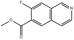7-氟异喹啉-6-羧酸甲酯, 1943761-57-6, 结构式