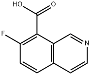 8-Isoquinolinecarboxylic acid, 7-fluoro- Struktur
