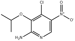 2-Pyridinamine, 4-chloro-3-(1-methylethoxy)-5-nitro- 结构式