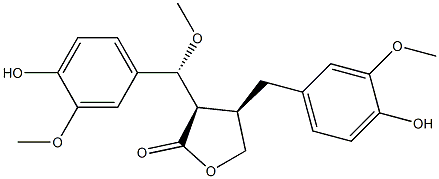 (7R)-メトキシ-8-epi-マタイレシノール 化学構造式