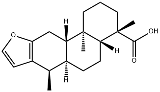 (4S)-1,2,3,4,4aβ,5,6,6aα,7,11,11aβ,11b-Dodecahydro-4,7β,11bα-trimethylphenanthro[3,2-b]furan-4α-carboxylic acid,19941-59-4,结构式